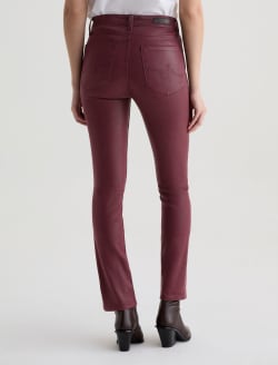 Mari Leatherette Winery Mid-Rise Slim Straight WOMENS BOTTOMS Photo 8