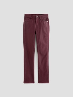 Mari Leatherette Winery Mid-Rise Slim Straight WOMENS BOTTOMS Photo 1
