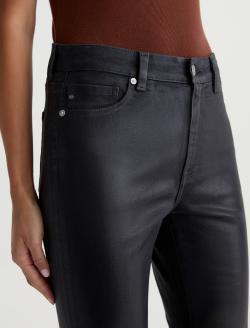 Farrah Boot Coated Jean Super Black Coated Denim Mid-Rise Boot WOMENS BOTTOMS Photo 4