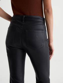 Farrah Boot Coated Jean Super Black Coated Denim Mid-Rise Boot WOMENS BOTTOMS Photo 7