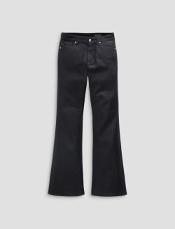 Farrah Boot Coated Jean Super Black Coated Denim Mid-Rise Boot WOMENS BOTTOMS Photo 1