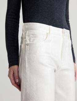 Saige Wide Leg Crop Jean Sliver Glow Mid-Rise Fit WOMENS BOTTOMS Photo 4