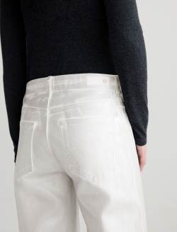 Saige Wide Leg Crop Jean Sliver Glow Mid-Rise Fit WOMENS BOTTOMS Photo 7