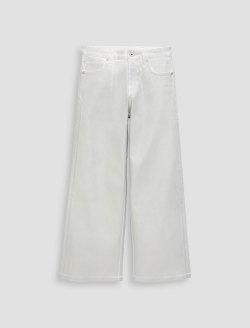 Women Saige Wide Leg Crop Gallery White at AG Jeans Official Store