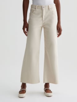 【AAKE】LUSH COTTON WIDE PT Women Saige Wide Leg Crop Opal Stone at AG Jeans Official Store