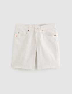 Ex-Boyfriend Short White Mid-Rise Bermuda WOMENS BOTTOMS Photo 1