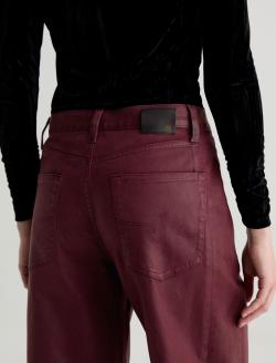 Hattie Crop Leatherette Winery High-Rise Barrel WOMENS BOTTOMS Photo 7