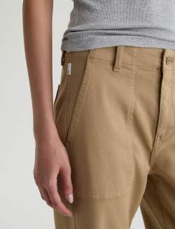 Analeigh Pant Khaki Sand Mid-Rise Utility  WOMENS BOTTOMS Photo 4