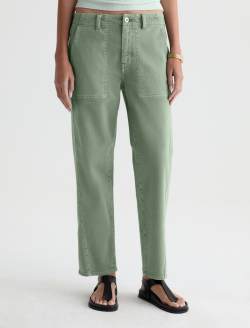 Analeigh Pant Sulfur Faded Moss Mid-Rise Utility WOMENS BOTTOMS Photo 3