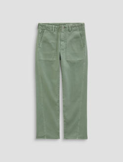 Analeigh Pant Sulfur Faded Moss Mid-Rise Utility WOMENS BOTTOMS Photo 1