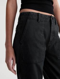 Analeigh Pant Sulfur Super Black Mid-Rise Utility WOMENS BOTTOMS Photo 4