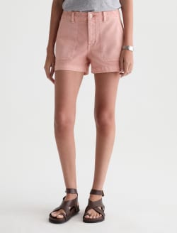 Analeigh Short Sulfur Sparkling Rose Mid-Rise Utility Short WOMENS BOTTOMS Photo 3