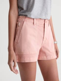 Analeigh Short Sulfur Sparkling Rose Mid-Rise Utility Short WOMENS BOTTOMS Photo 4