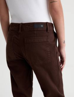 Brinley Jean Sulfur Wood Brown Mid-Rise Straight WOMENS BOTTOMS Photo 7