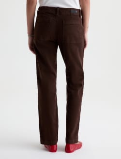 Brinley Jean Sulfur Wood Brown Mid-Rise Straight WOMENS BOTTOMS Photo 8