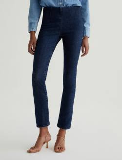 Mari Crop 360° Hyacinth Pull On Mid-Rise Slim Straight WOMENS BOTTOMS Photo 3