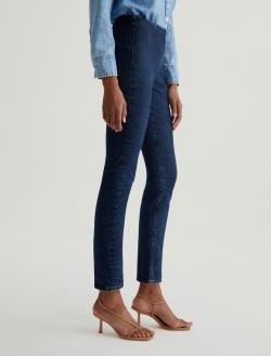 Mari Crop 360° Hyacinth Pull On Mid-Rise Slim Straight WOMENS BOTTOMS Photo 5
