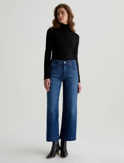 Saige Wide Leg Crop Mykonos Mid-Rise Wide Leg WOMENS BOTTOMS Photo 1