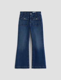 Bonnie Shallow Mid-Rise Relaxed Flare WOMENS BOTTOMS Photo 1