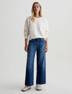 Saige Wide Leg Crop Jean Watermist Mid-Rise Fit WOMENS BOTTOMS Photo 2