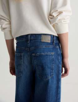 Saige Wide Leg Crop Jean Watermist Mid-Rise Fit WOMENS BOTTOMS Photo 7