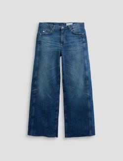 Saige Wide Leg Crop Jean Watermist Mid-Rise Fit WOMENS BOTTOMS Photo 1