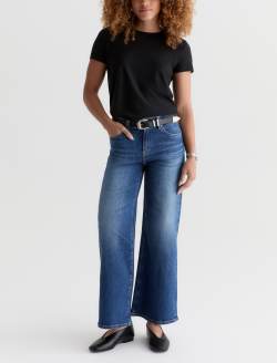 Saige Wide Leg Petite Jean 11 Years Memory Mid-Rise Fit WOMENS BOTTOMS Photo 2