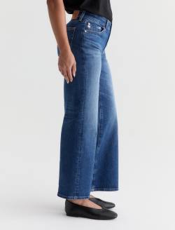 Saige Wide Leg Petite Jean 11 Years Memory Mid-Rise Fit WOMENS BOTTOMS Photo 5