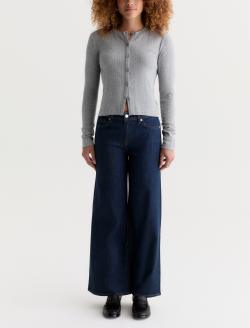 Saige Wide Leg Petite Jean Symmetry Mid-Rise Fit WOMENS BOTTOMS Photo 2