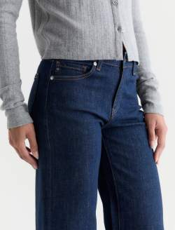 Saige Wide Leg Petite Jean Symmetry Mid-Rise Fit WOMENS BOTTOMS Photo 4