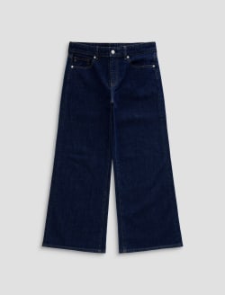 Saige Wide Leg Petite Jean Symmetry Mid-Rise Fit WOMENS BOTTOMS Photo 1