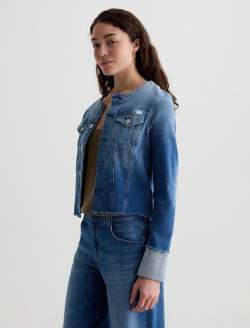 Robyn Jacket Runway Collarless Jacket WOMENS TOPS Photo 7