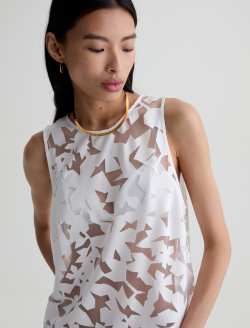 Emilee Top First Bloom Lasercut Shell Tank WOMENS TOPS Photo 3