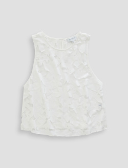 Emilee Top First Bloom Lasercut Shell Tank WOMENS TOPS Photo 1
