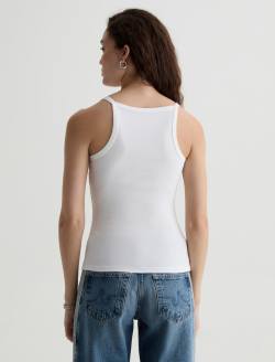 Wittney Tank Ex-White 90'S Vintage Fitted WOMENS TOPS Photo 7