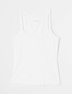 Wittney Tank Ex-White 90'S Vintage Fitted WOMENS TOPS Photo 1