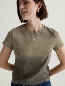 Sadie Crew Natural Dye Green Multi Earth Day Capsule WOMENS TOPS Photo 3