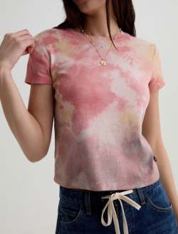 Sadie Crew Natural Dye Pink Multi Earth Day Capsule WOMENS TOPS Photo 3