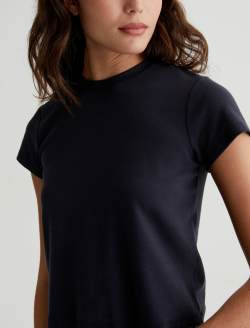 Sadie Crew Ex-Black 90'S Vintage Crop T-Shirt WOMENS TOPS Photo 3