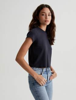 Sadie Crew Ex-Black 90'S Vintage Crop T-Shirt WOMENS TOPS Photo 4