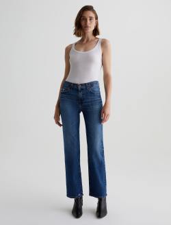 Brinley 15 Years Prague AG-ed™ Mid-Rise Straight Denim WOMENS BOTTOMS Photo 2