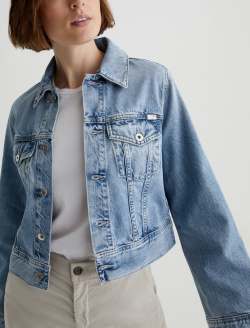 Isa Jacket Intuition Cropped Trucker Jacket WOMENS TOPS Photo 3