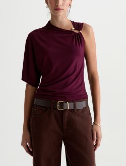 Arya Top Jazz Berry Asymmetric Blouse WOMENS TOPS Photo 2