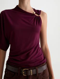 Arya Top Jazz Berry Asymmetric Blouse WOMENS TOPS Photo 3