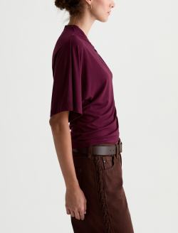 Arya Top Jazz Berry Asymmetric Blouse WOMENS TOPS Photo 4