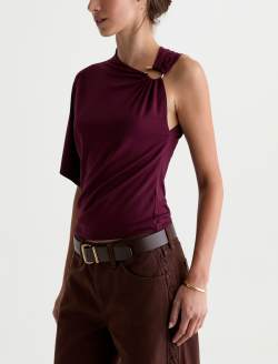 Arya Top Jazz Berry Asymmetric Blouse WOMENS TOPS Photo 7