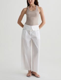 Shelvy Fisherman Pant Powder Drawstring Wide-Leg WOMENS BOTTOMS Photo 2