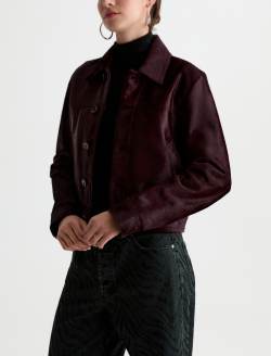 Carly Jacket Cherry Swing Pony Hair Jacket WOMENS TOPS Photo 7