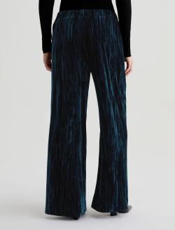 Careen Pull-On Pant Deep Lagoon Wide Leg Crushed Velvet WOMENS BOTTOMS Photo 8
