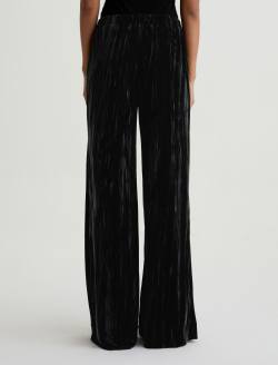 Careen Velvet Super Black Pull-On Wide Leg WOMENS BOTTOMS Photo 8